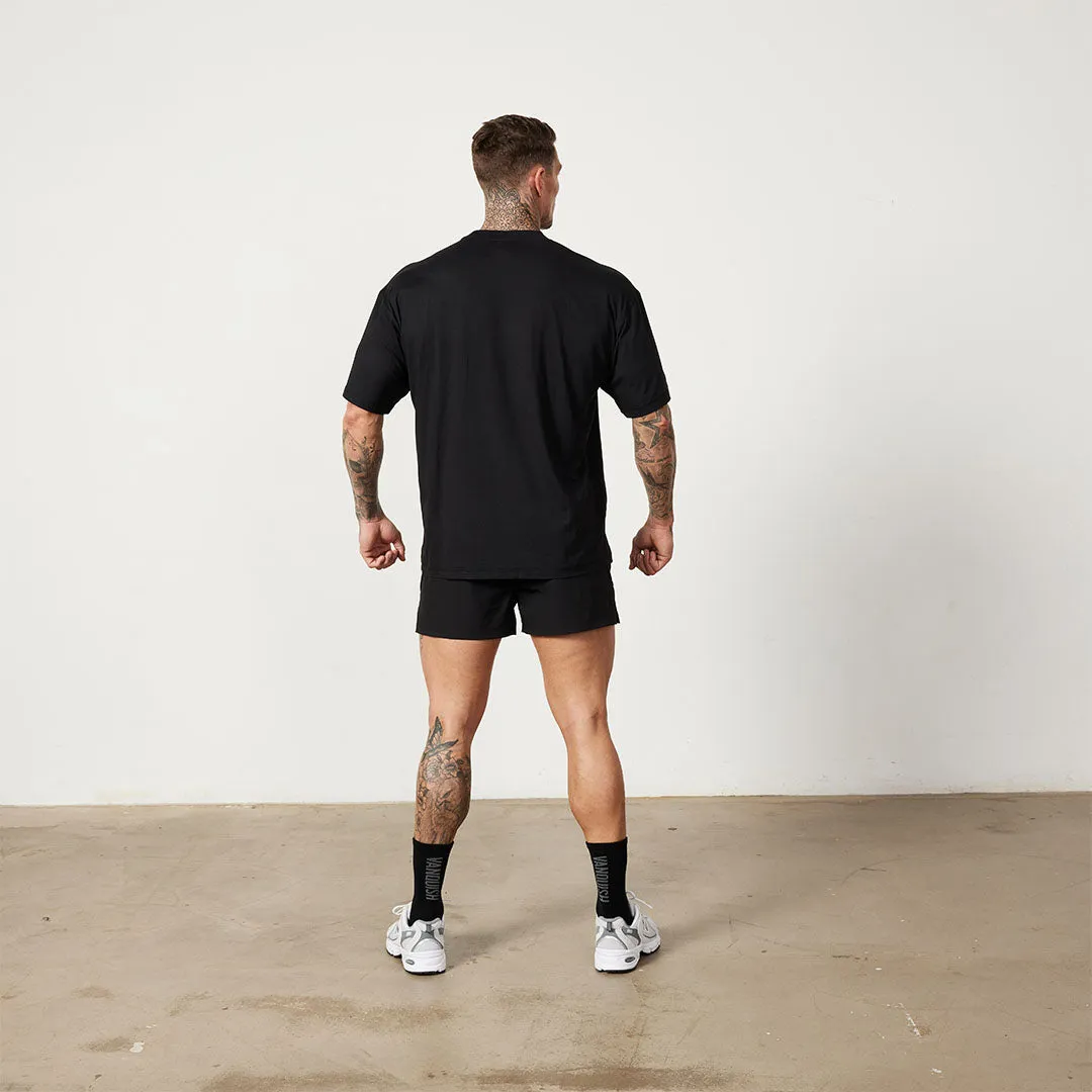 Vanquish Utility Black 4" Shorts
