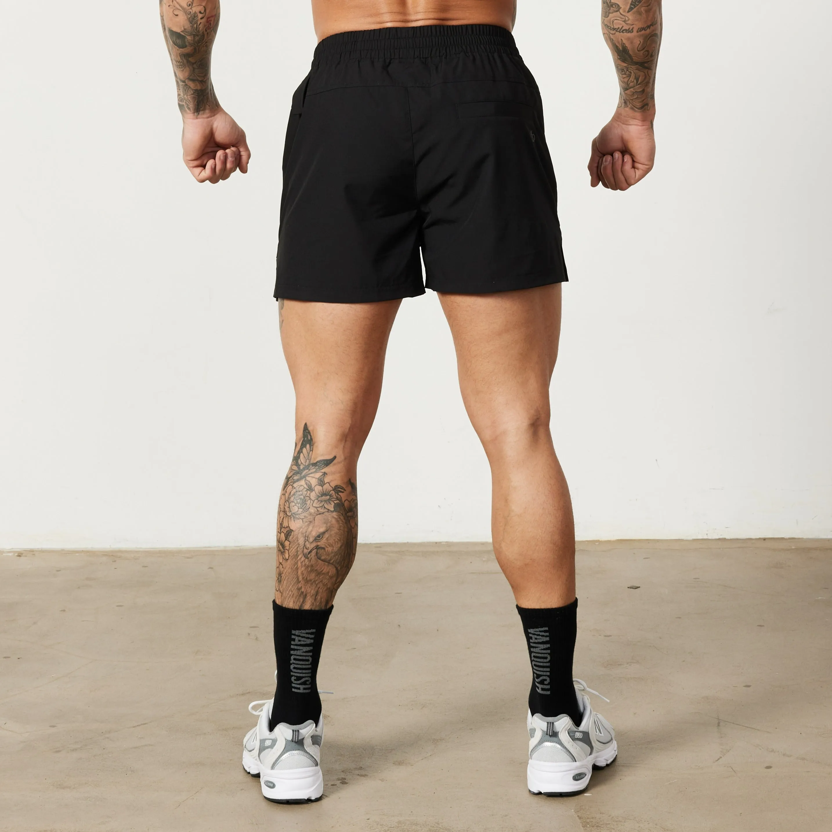 Vanquish Utility Black 4" Shorts