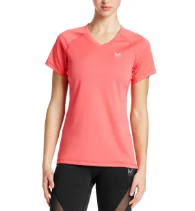 VaporActive Alpha Short Sleeve V-Neck T-Shirt | Calypso Coral