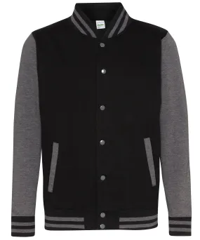 Varsity jacket | Jet Black/Charcoal