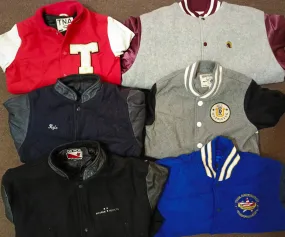 Varsity jackets leather and other