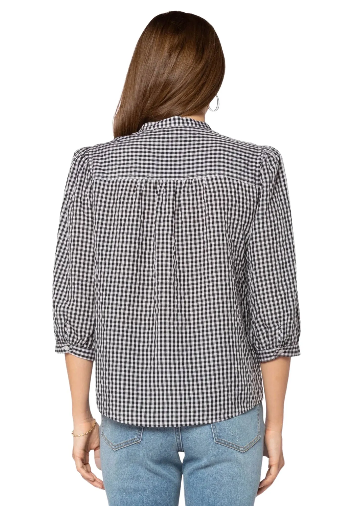 Velvet Heart- Checkered Long Sleeve Button Down