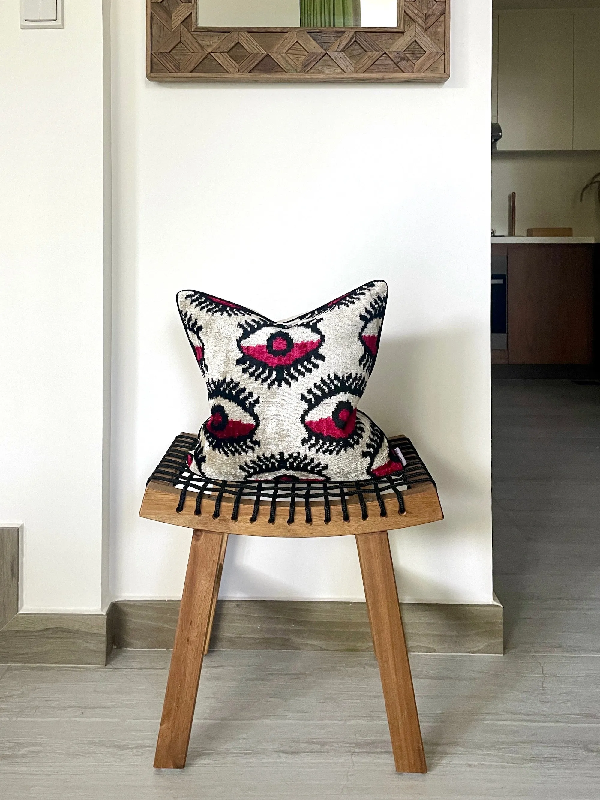 Velvet Ikat Cushion Blink | Velvet Ikat Pillow Blink