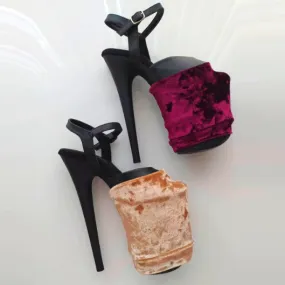 Velvet pleaser shoe protectors