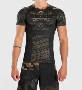VENUM-05077-228 Gorilla Jungle MMA Muay Thai Boxing Rashguard Compression T-shirt Size M-XL Black Sand
