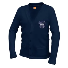 Veritas Prep Unisex V Neck Cardigan