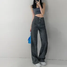 Versatile Casual Denim Trousers