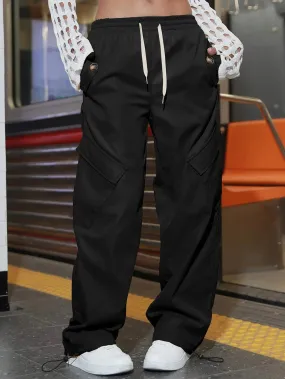 Versatile Flap Pocket Parachute Pants