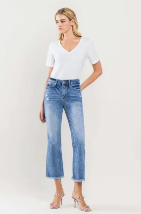 VET Distressed Kick Flare-Amber