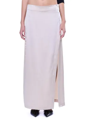 VIAVIA 100% Silk Maxi Skirt