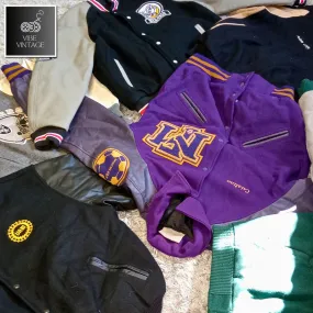 VINTAGE BASEBALL STADIUM VARSITY JACKETS - 16 PCS