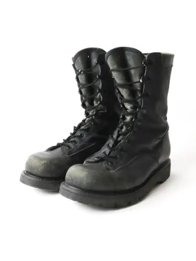 Vintage Boutlet Canadian Combat Boots Mens 11 (280-106) Black Leather