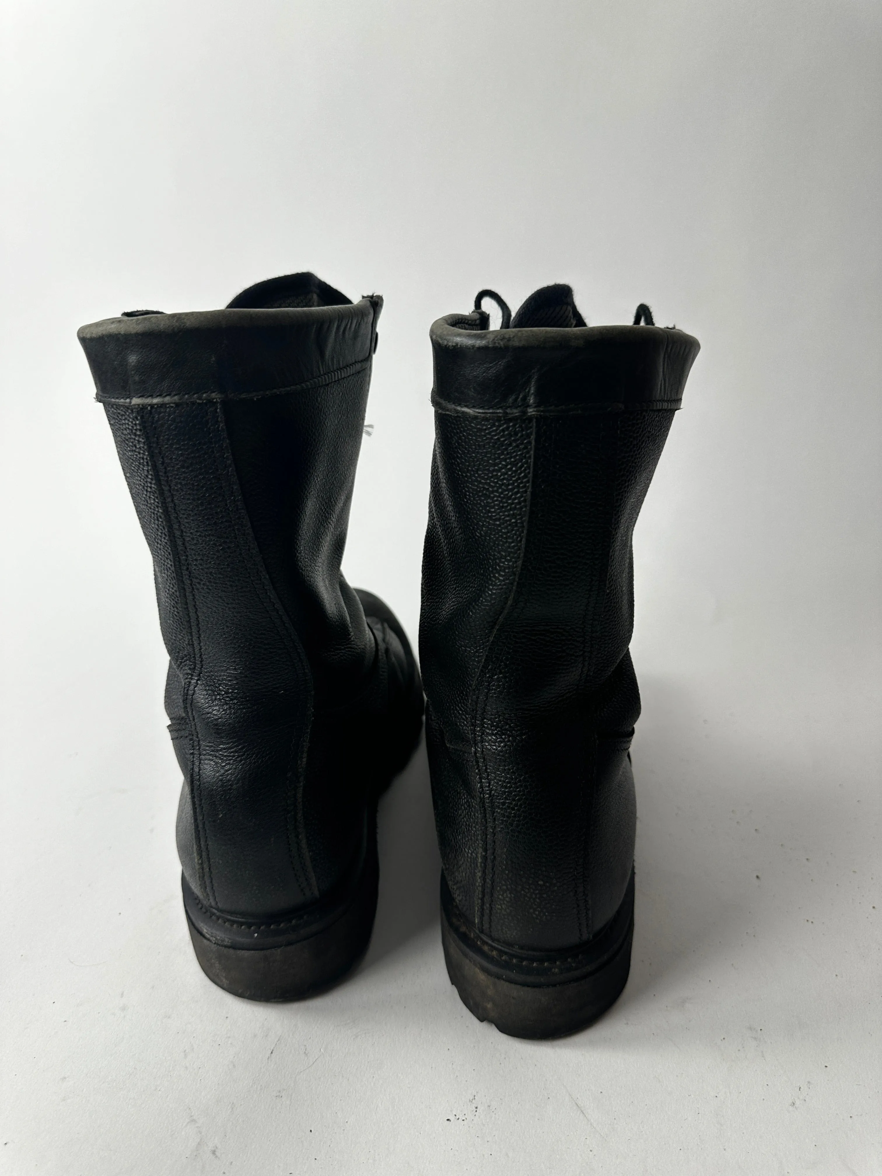 Vintage Boutlet Canadian Combat Boots Mens 11 (280-106) Black Leather