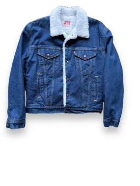 Vintage Dark Wash Levis Sherpa Type III Denim Jacket SZ 38R | Vintage Denim Workwear Seattle | Barn Owl Seattle