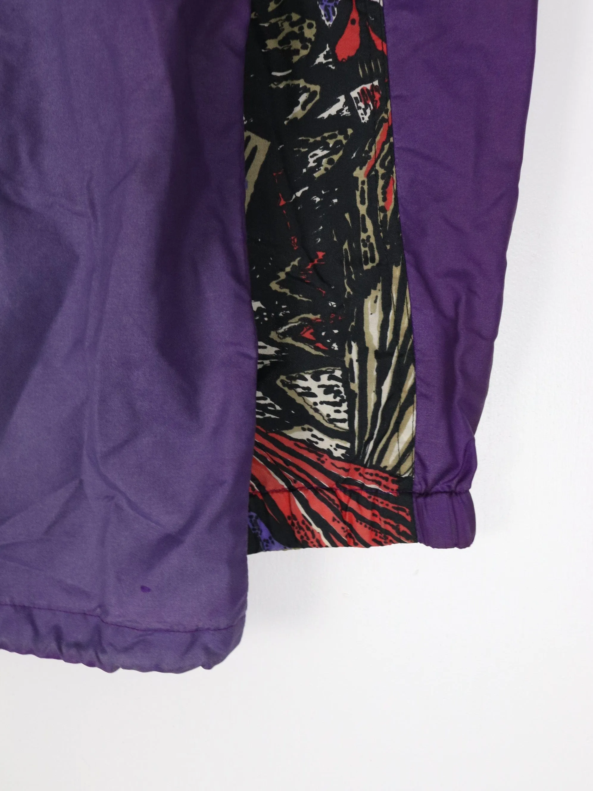 Vintage iSpo Windbreaker Womens Large Purple Jacket Pattern