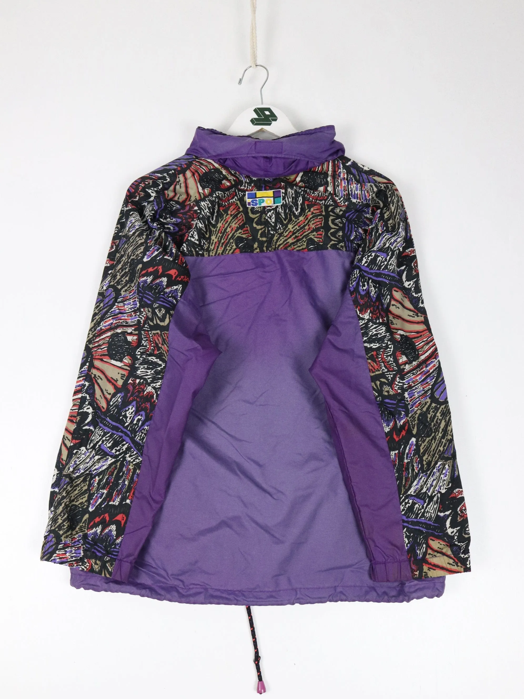 Vintage iSpo Windbreaker Womens Large Purple Jacket Pattern
