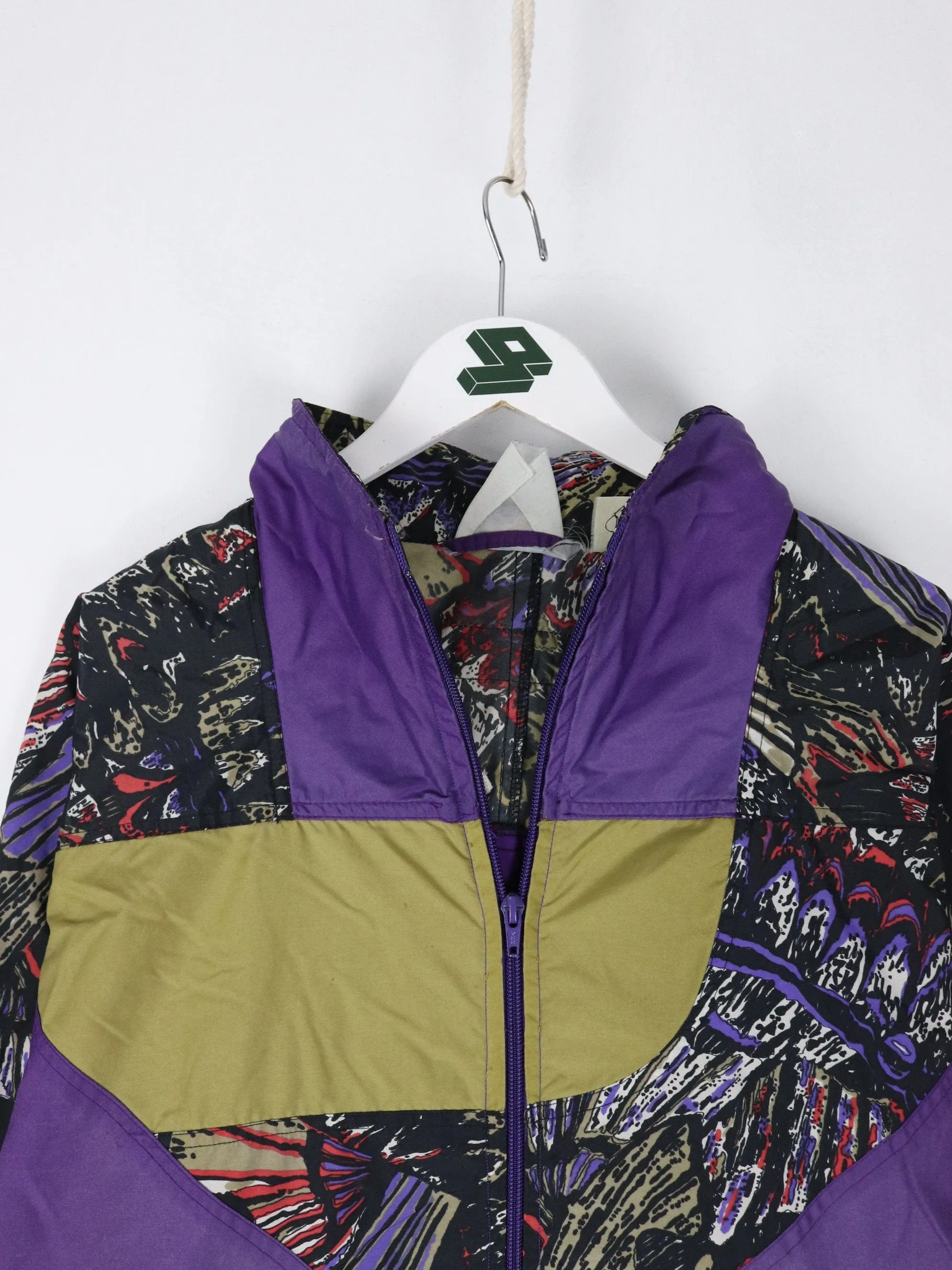 Vintage iSpo Windbreaker Womens Large Purple Jacket Pattern
