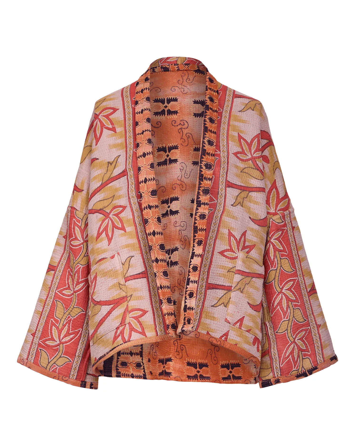 Vintage Kantha Kimono with Matching Tote Bag