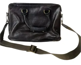 Vintage Mulberry Brown Leather Messenger Bag