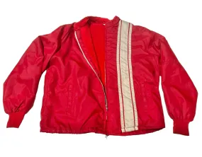 Vintage Red Fluffy Lined Windbreaker (XL- XXL)