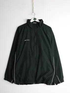 Vintage Reebok Windbreaker Mens Large Black Jacket