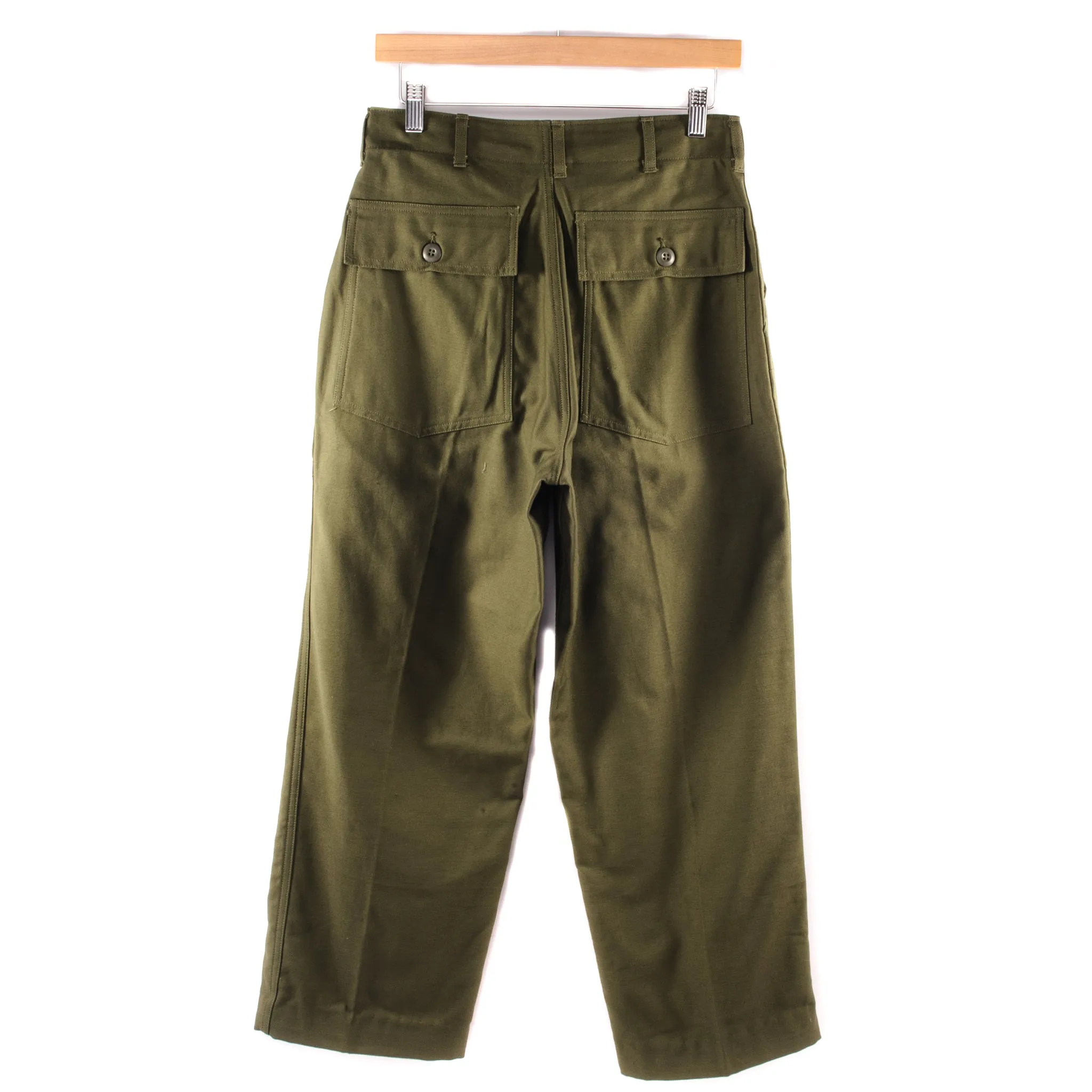 VINTAGE US ARMY UTILITY OG-107 SATEEN TROUSERS PANTS 1966 VIETNAM WAR SIZE W29 L27 DEADSTOCK
