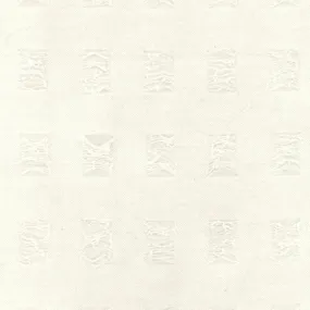 Vintage White Rectangle Texture Stretch Jacquard Mesh Fabric