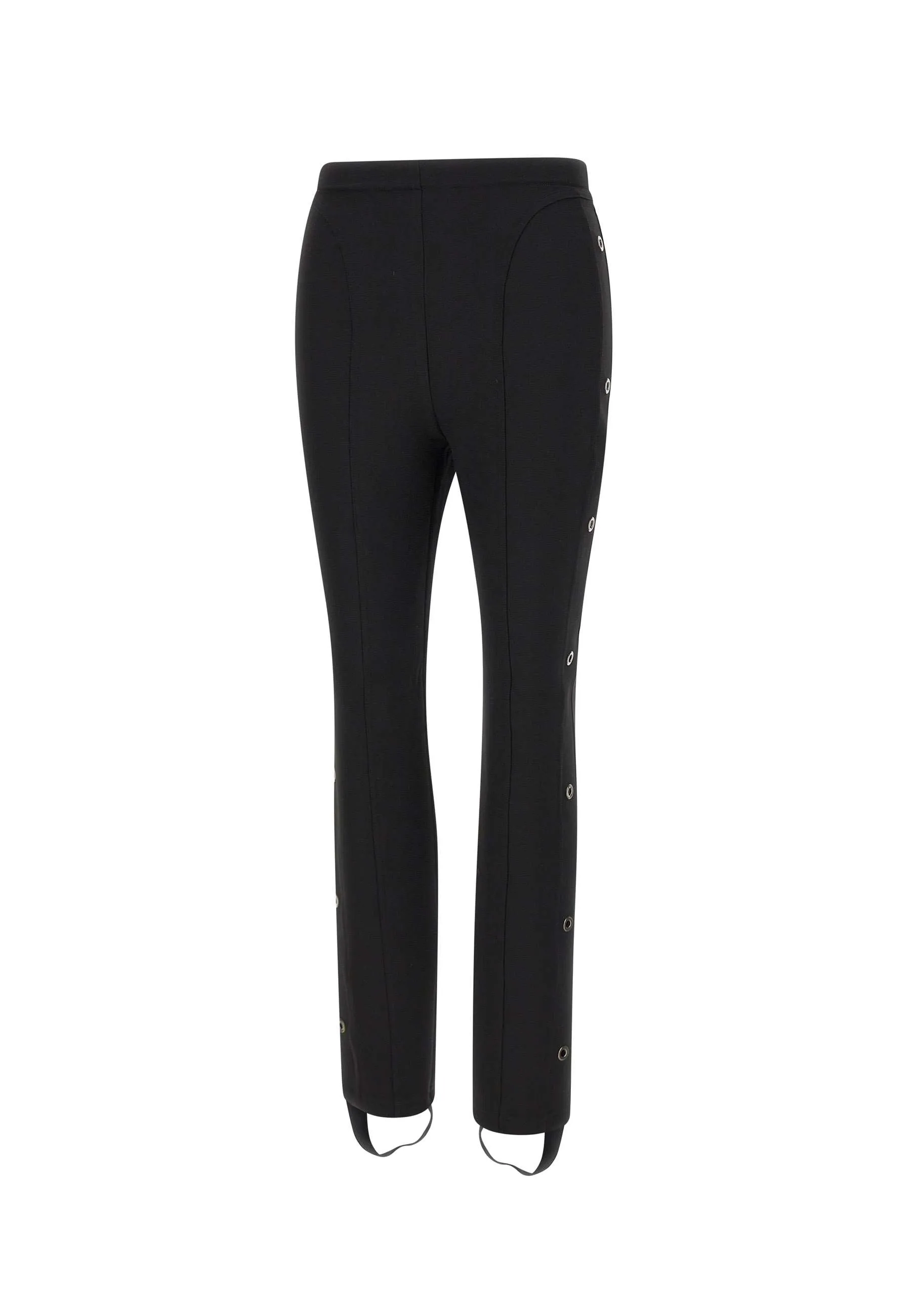 Viscose Blend Black Slim Fit Trousers