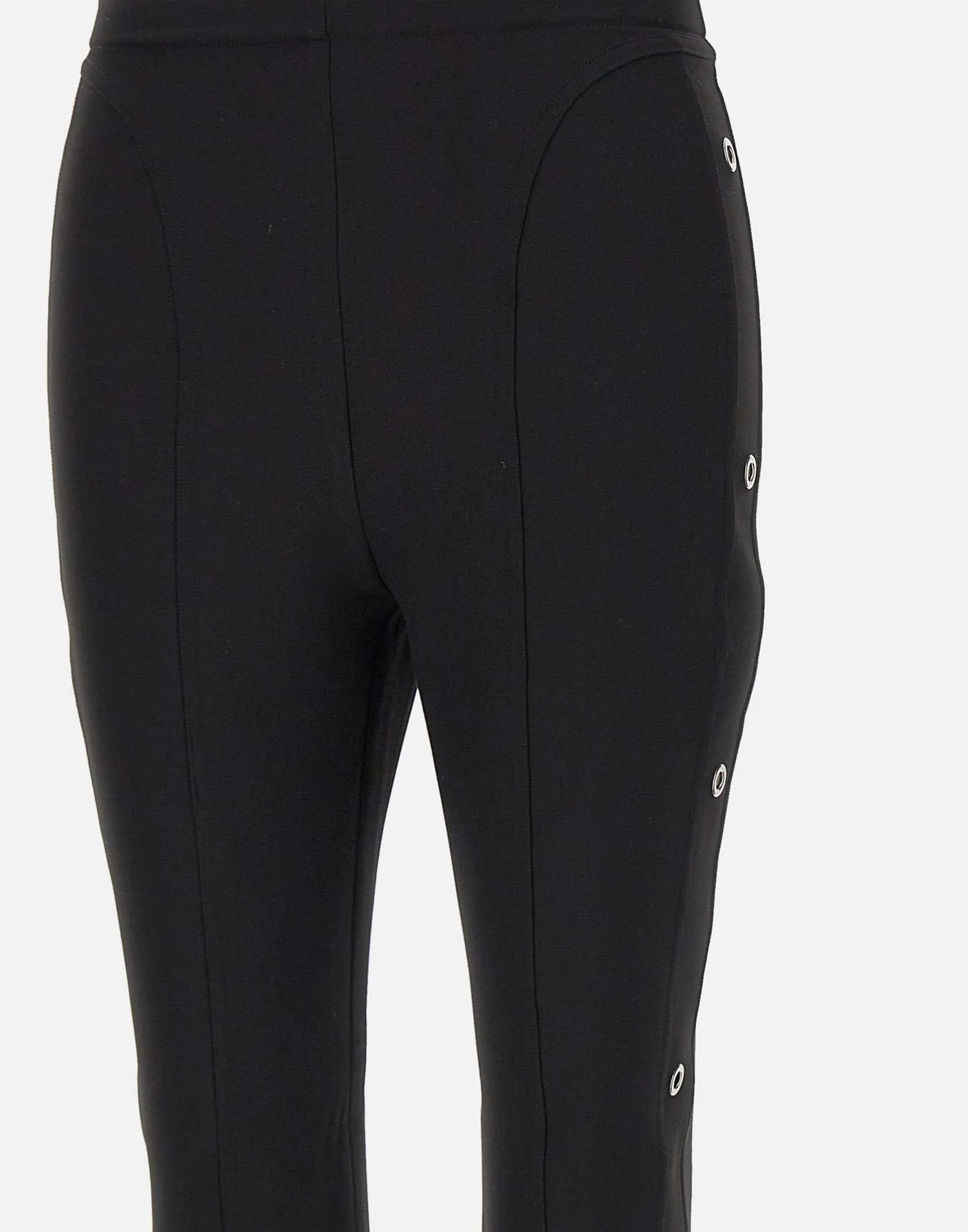 Viscose Blend Black Slim Fit Trousers