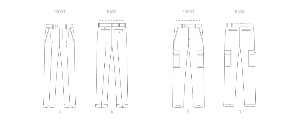 Vogue Sewing Pattern 1996 Men's Pants