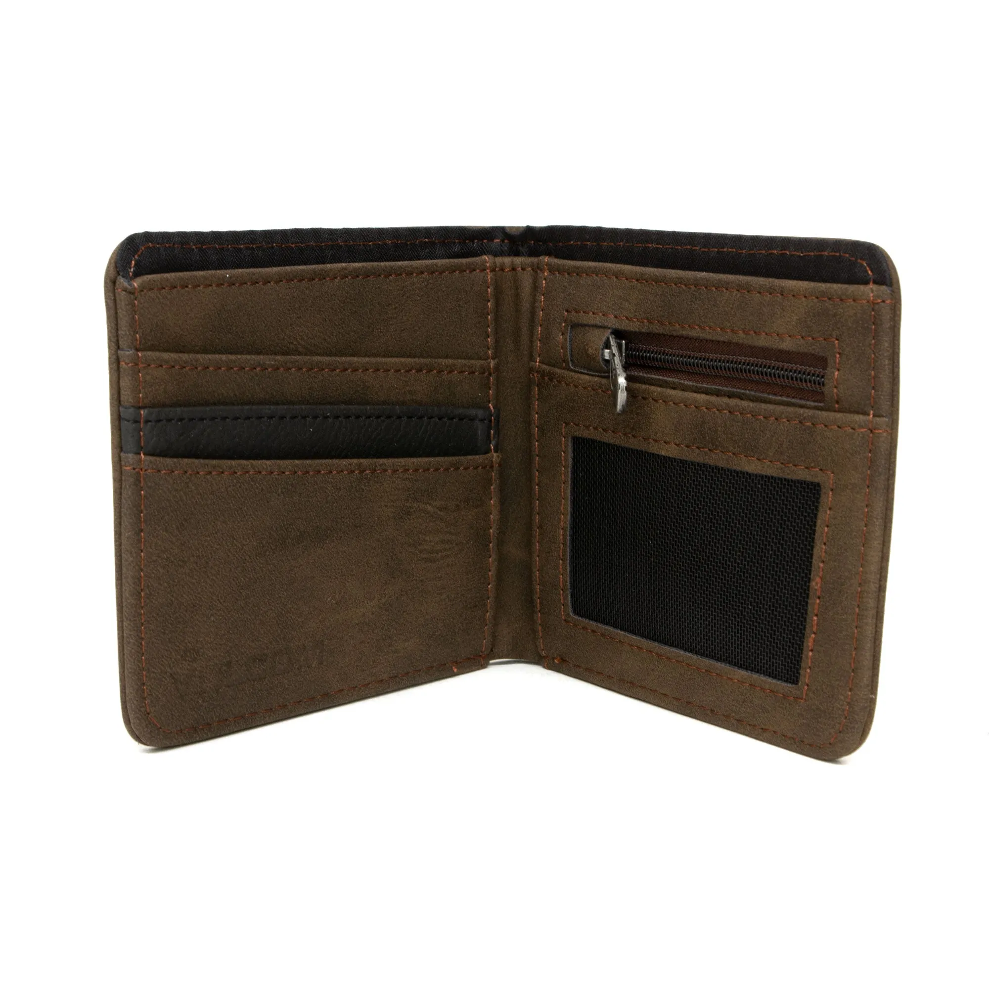 Volcom Slim Stone PU Wallet - Brown