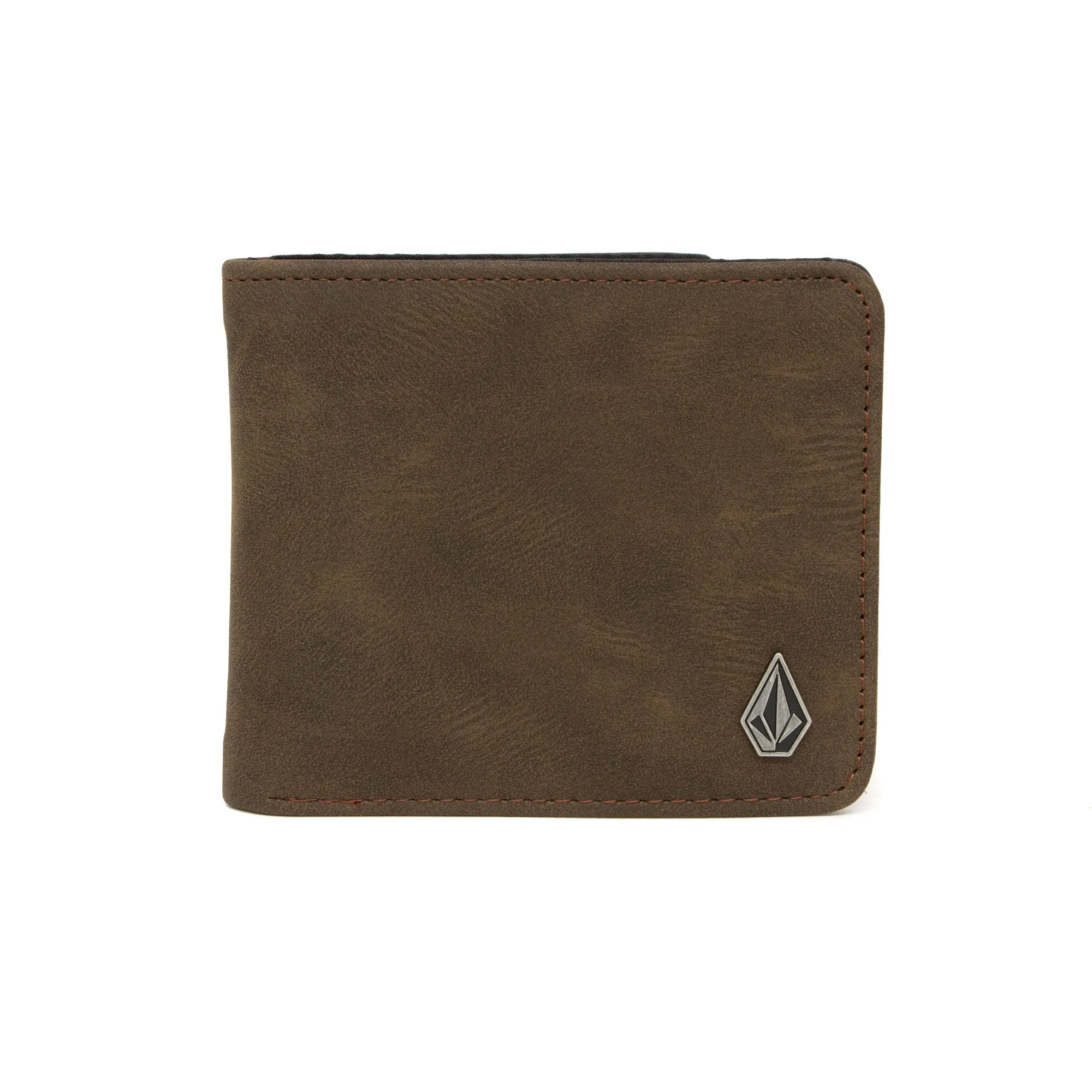 Volcom Slim Stone PU Wallet - Brown