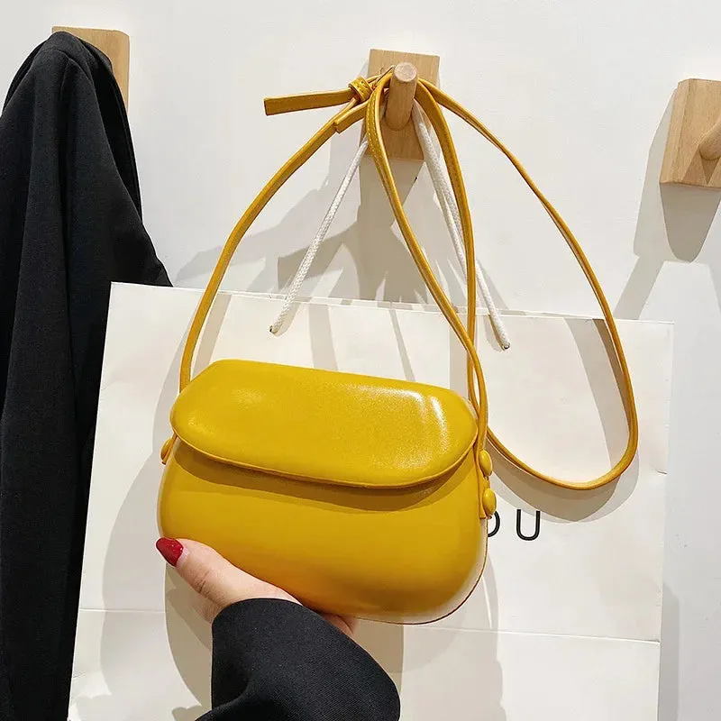 Vvsha 2024 Flap Crossbody Bags Women Mini PU Leather Shoulder Purses and Handbags for Girls Ladies Phone Simple Solid Designer Bag