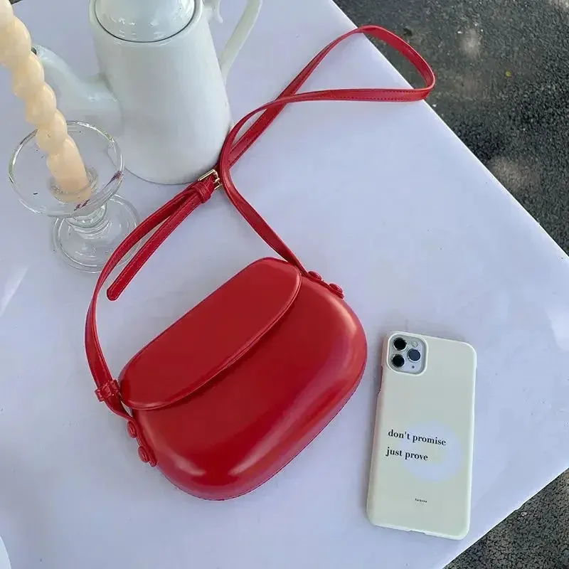 Vvsha 2024 Flap Crossbody Bags Women Mini PU Leather Shoulder Purses and Handbags for Girls Ladies Phone Simple Solid Designer Bag