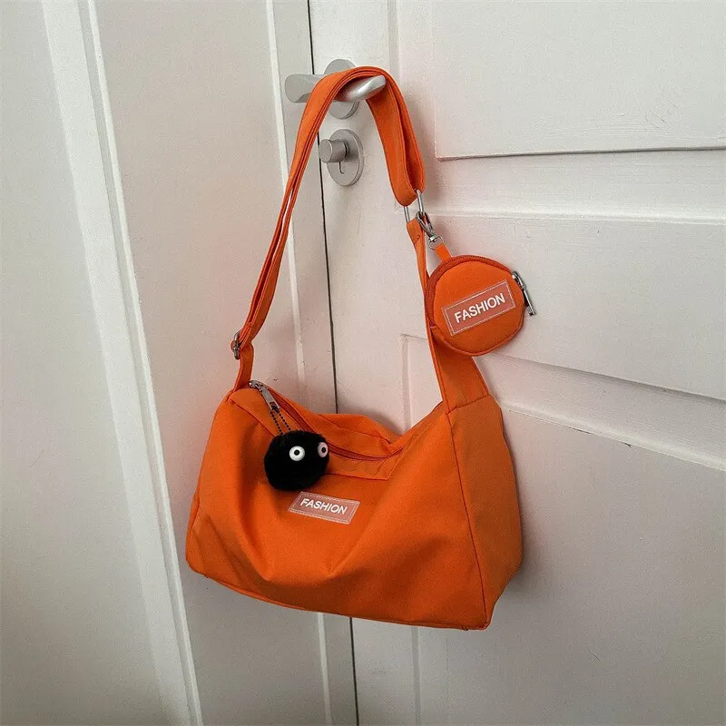 Vvsha INS Fresh Campus Canvas Bag 2023 Spring New Style Bag Women's Bag Fashion Network Red Girl One Shoulder Crossbody Bag