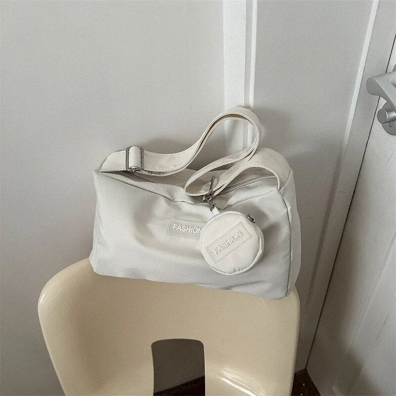 Vvsha INS Fresh Campus Canvas Bag 2023 Spring New Style Bag Women's Bag Fashion Network Red Girl One Shoulder Crossbody Bag