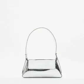 Vvsha   Silver Patent Pu Leather Shoulder Bag for Women 2023 Brand Design Ladies Simple Handbag Female Evening Party Clutches Small Tote