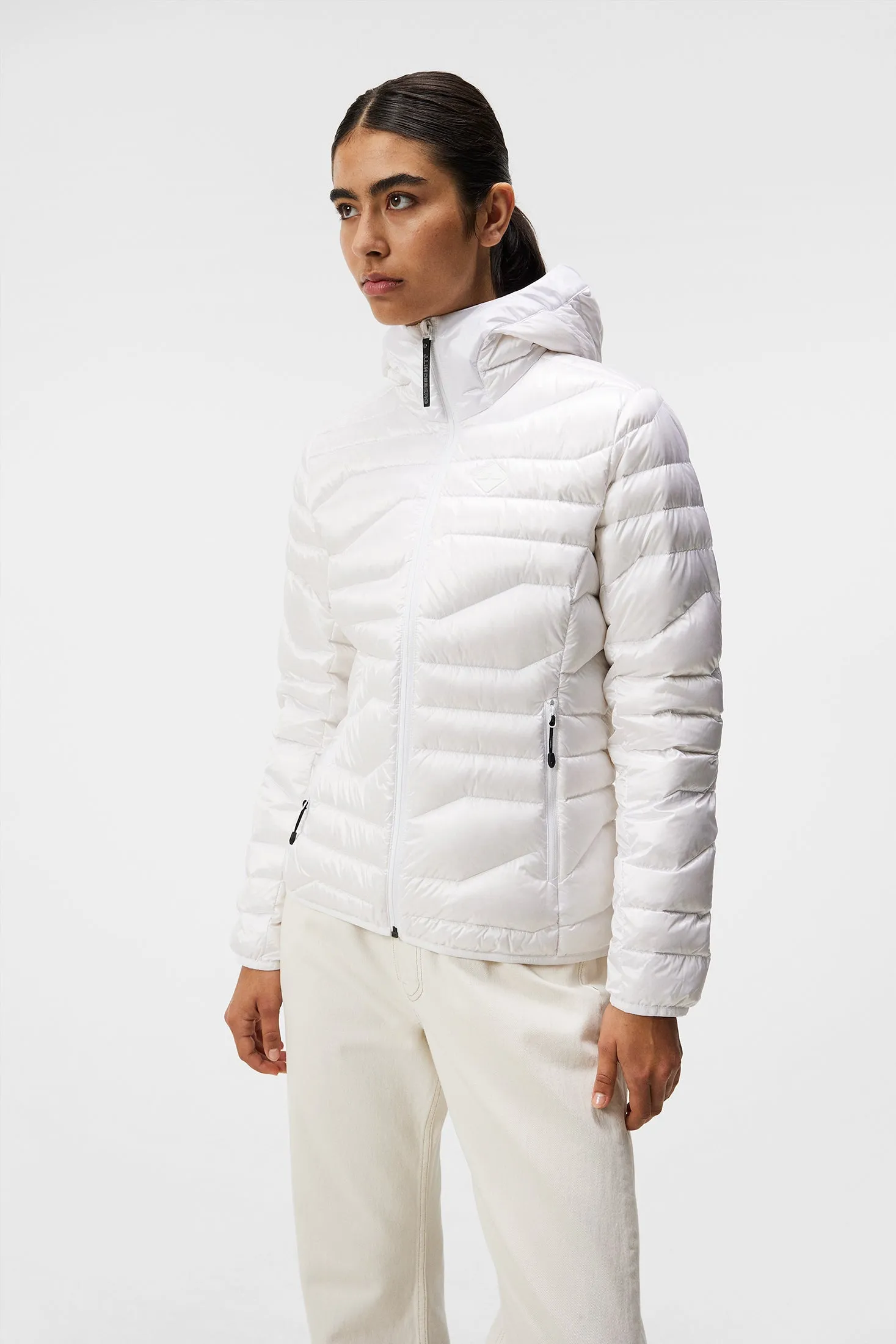 W Cliff Light Down Hood / White