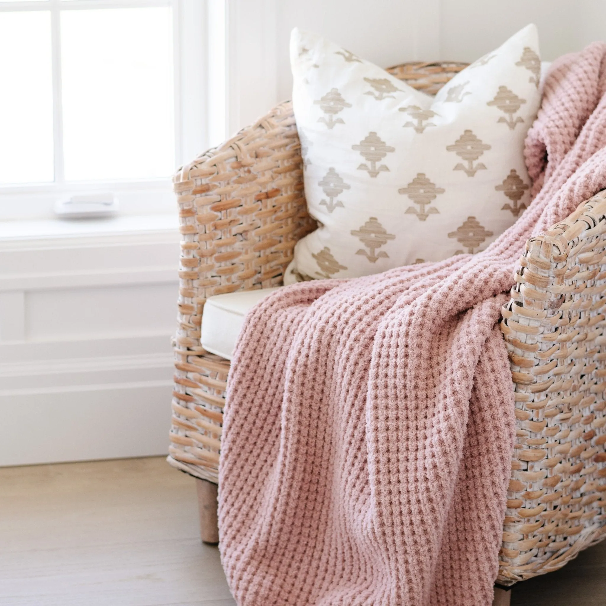 WAFFLE KNIT TODDLER BLANKETS