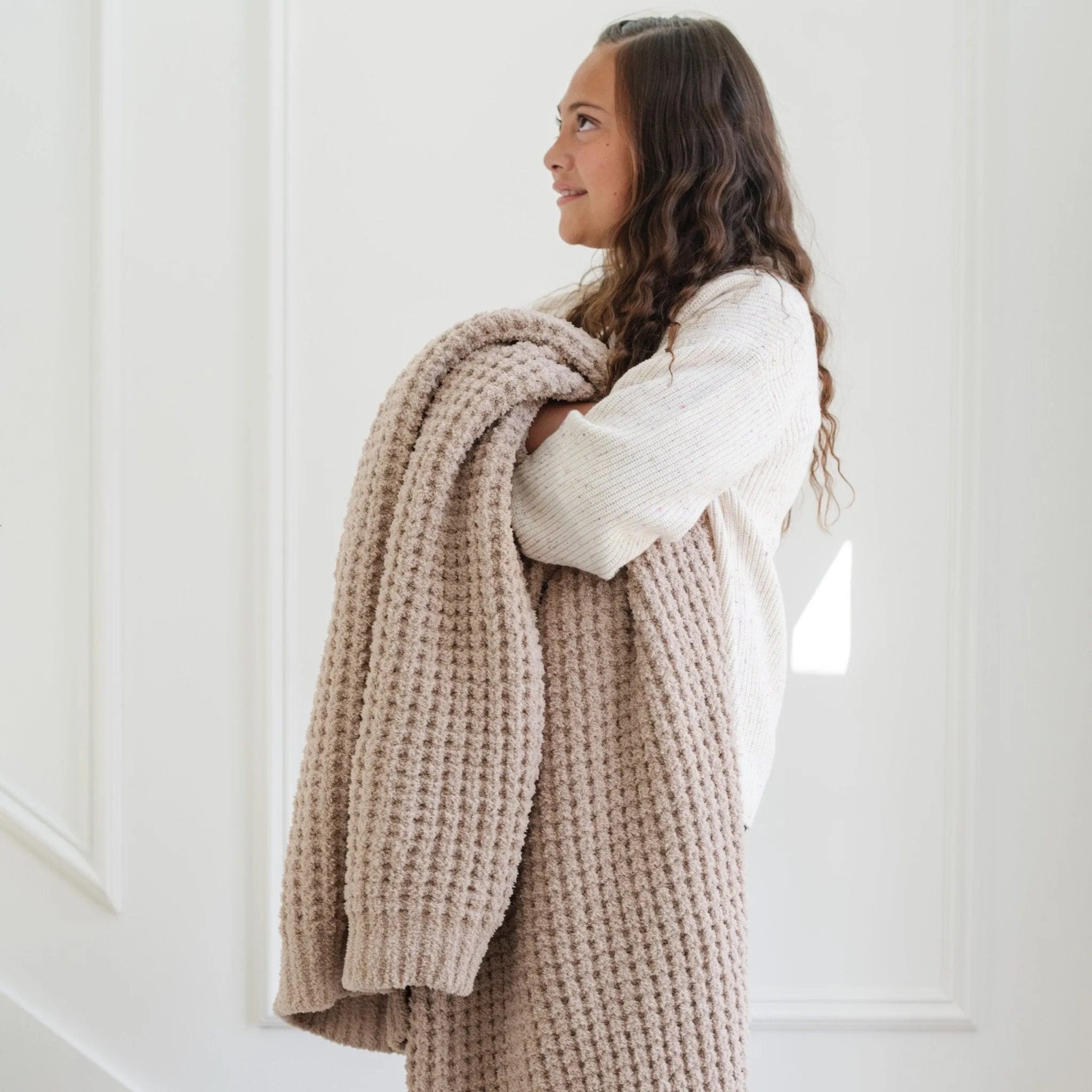 WAFFLE KNIT TODDLER BLANKETS