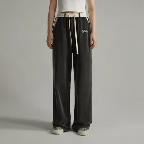 Waist String Wide Jogger Pants