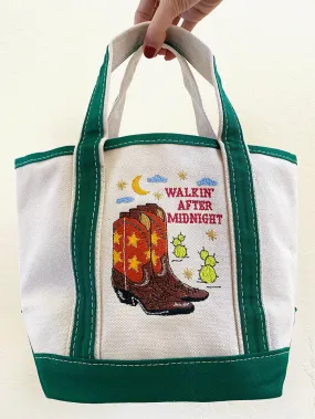 Walkin' After Midnight Mini Canvas Tote