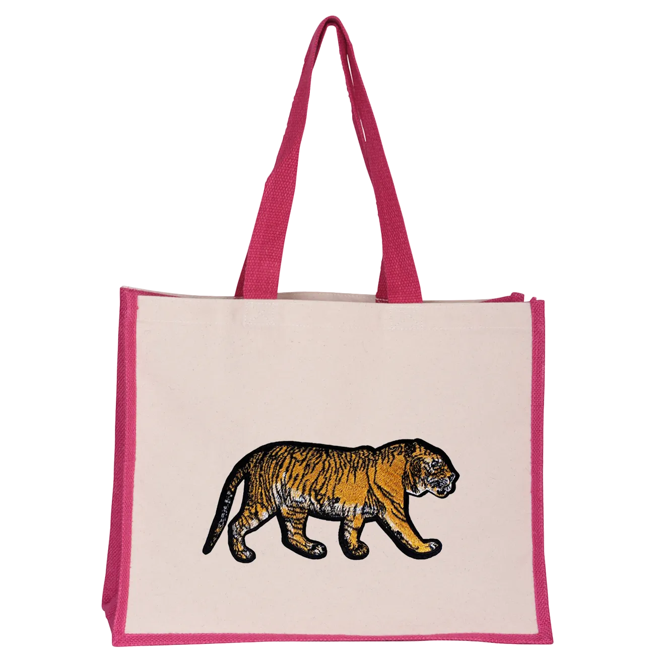 Walking Tiger Midi Tote Bag