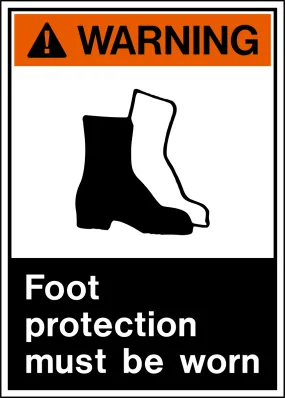 Warning - Foot Protection