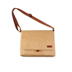 Washable Kraft Paper 13-inch Laptop Messenger Shoulder Bag