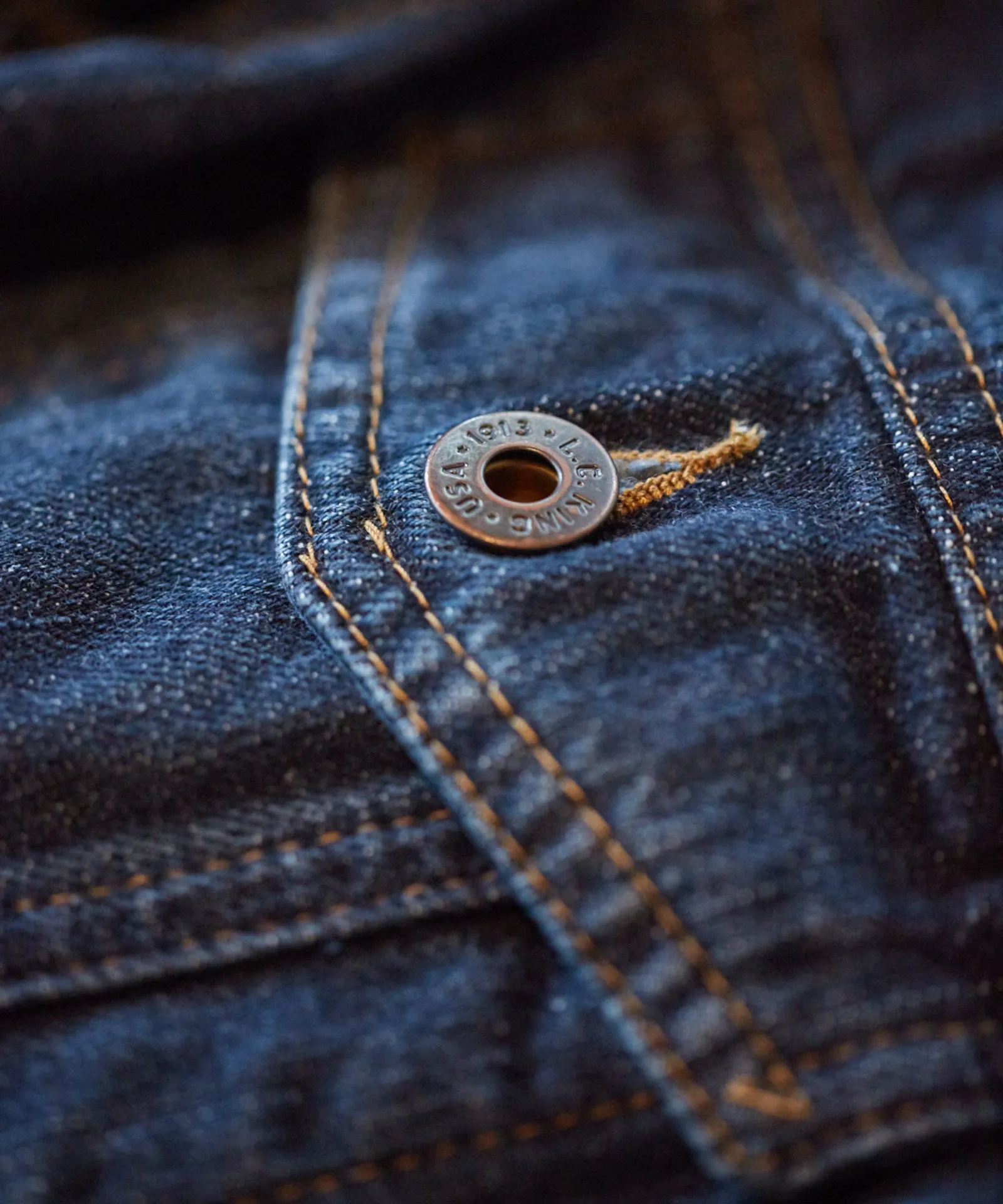 Washed Denim Western Jacket