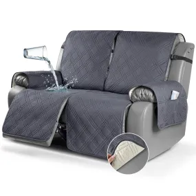 Waterproof Recliner Chair Cover with Double Straps (2 Seater)