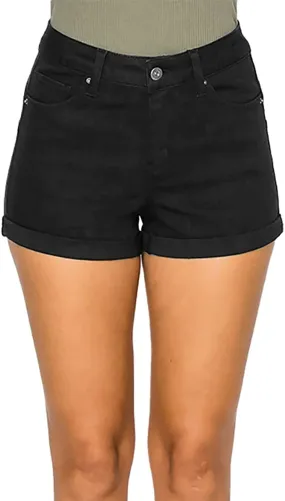 Wax Jean Butt I Love You Repreve High Waisted Sustainable Denim Shorts