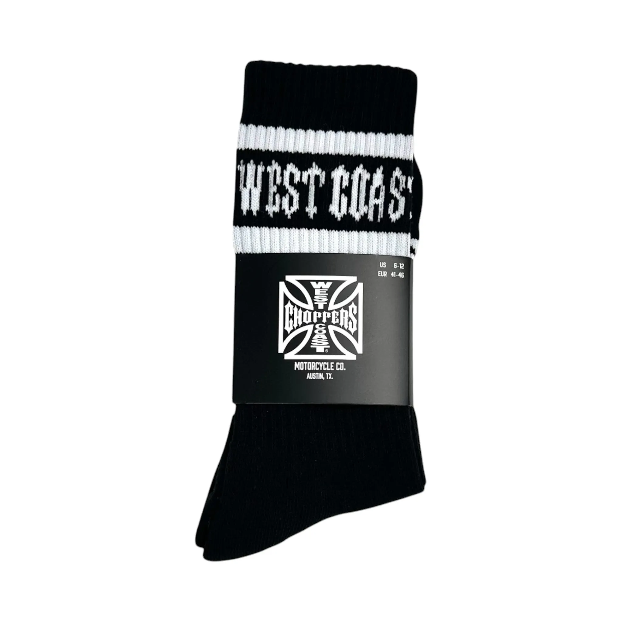 WCC CREW SOCKS - BLACK