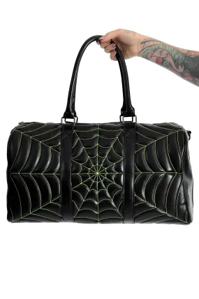 Web Weekender Bag - Black/Green